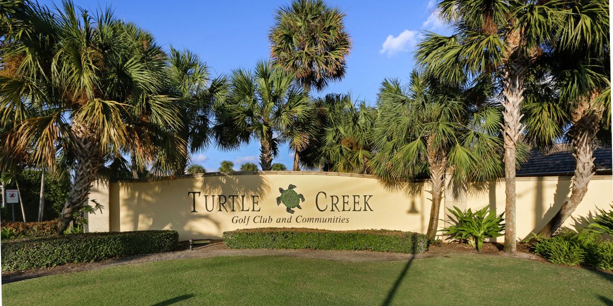 aerial image of the golf course at Turtle Creek Club in Jupiter, Florida