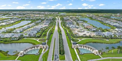 Aerial Image of Avenir Entrance Palm Beach Gardens Florida