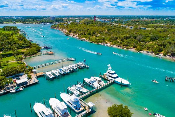 Jupiter Florida Intracoastal Catos Bridge