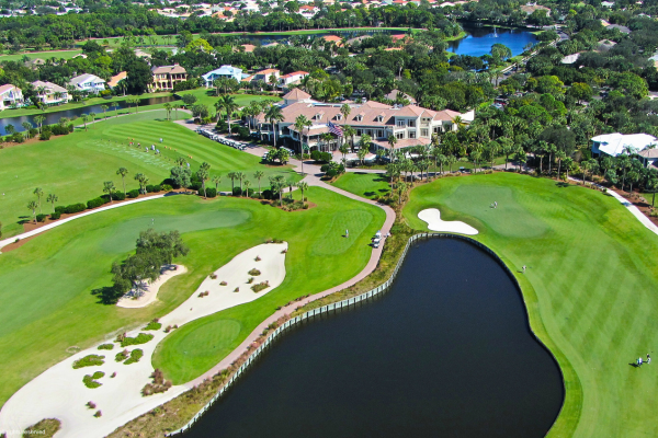 aerial view of the clubhouse at Loxahatchee Club