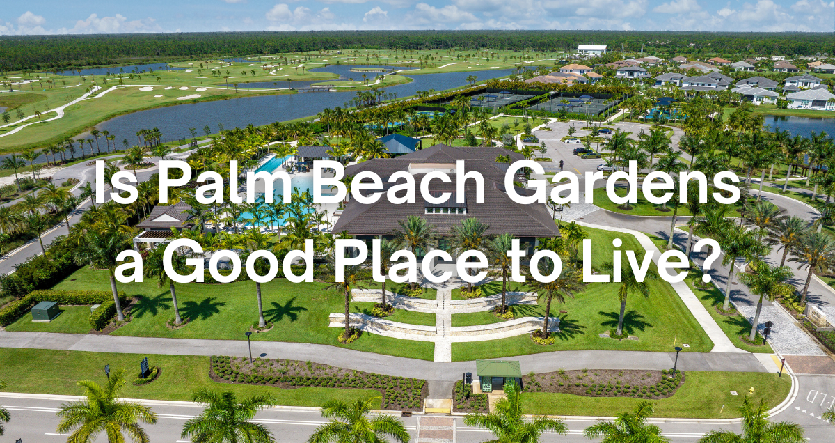 an aerial photo of Palm Beach Gardens, Florida